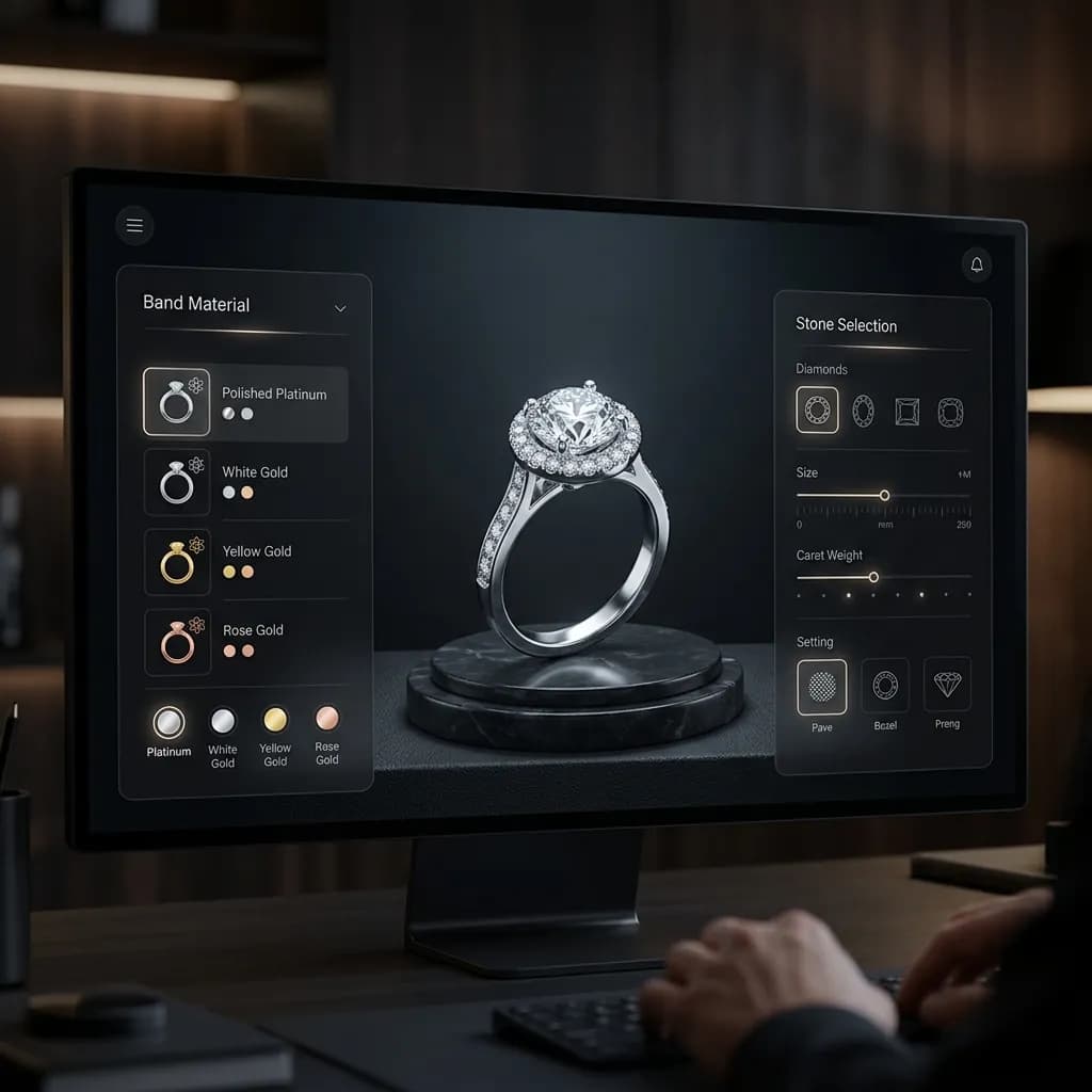 3D Trauring-Konfigurator bei Goldhaus Linzgau