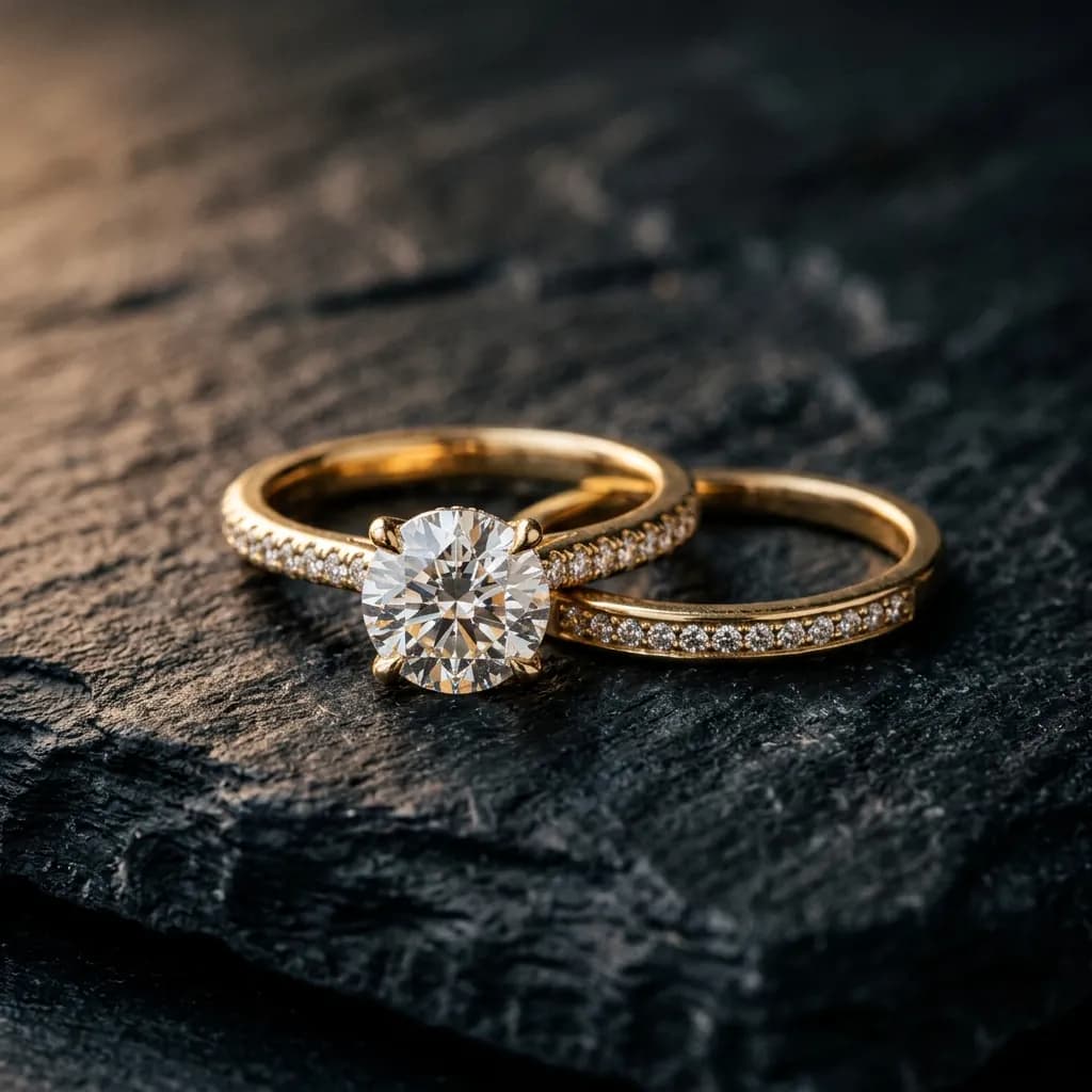 Eheringe in Nahaufnahme auf Samt